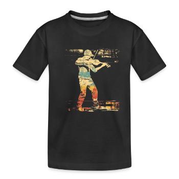 Violon Style BD - T-shirt bio Premium Enfant - noir - Devant