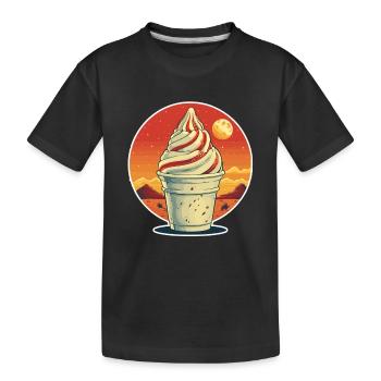 Portrait de coupe glacée - T-shirt bio Premium Enfant - noir - Devant