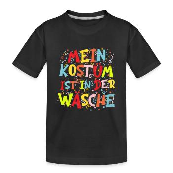 Mon costume est au lavage - T-shirt bio Premium Enfant - noir - Devant