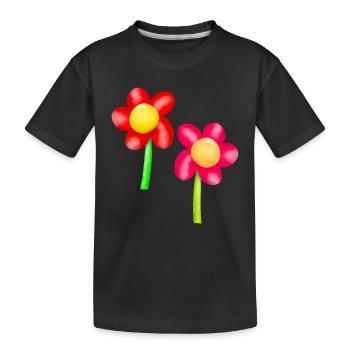 Fleurs Fleur Printemps - T-shirt bio Premium Enfant - noir - Devant