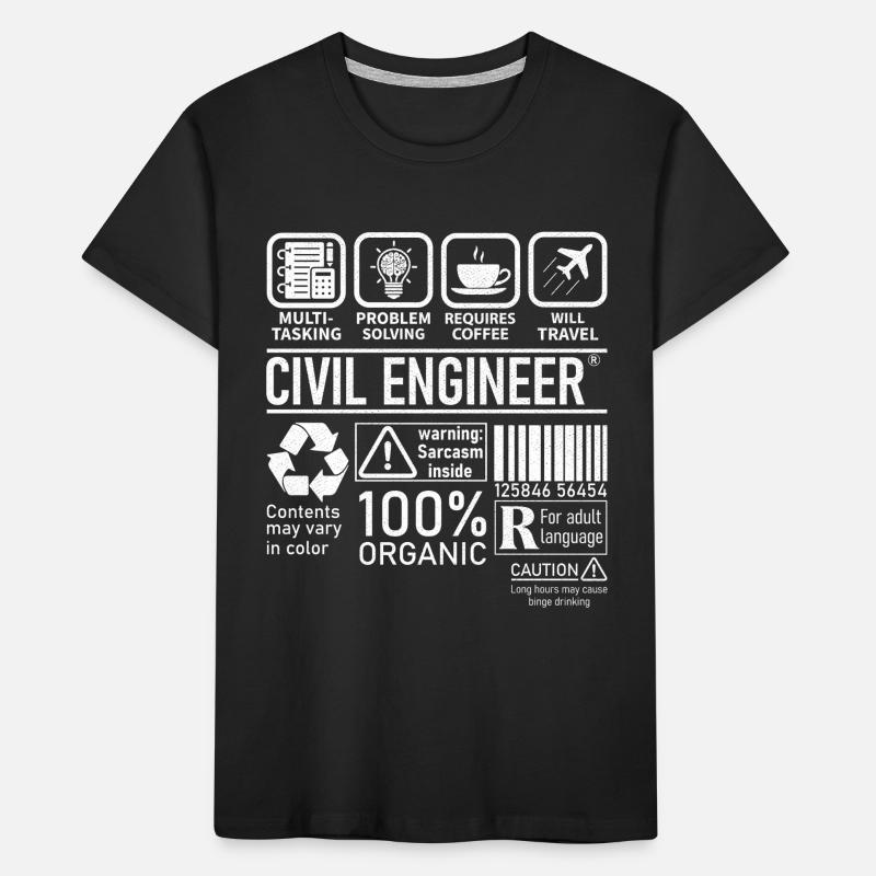 Civil Engineer multi tasking problem solving Kinder Premium Bio T-Shirt