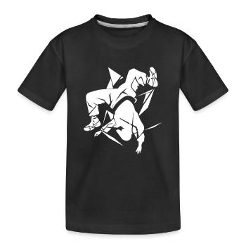 Croquis de breakdancer - T-shirt bio Premium Enfant - noir - Devant
