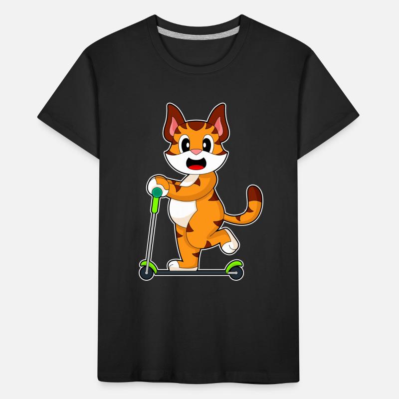 Trottinette Tiger T-shirt bio Premium Enfant