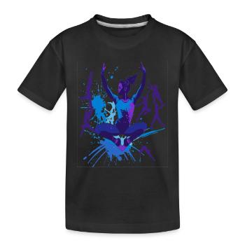 Turnen Turnerin Gymnastik Akrobatik Kunstturnen - Kinder Premium Bio T-Shirt - Schwarz - Vorne