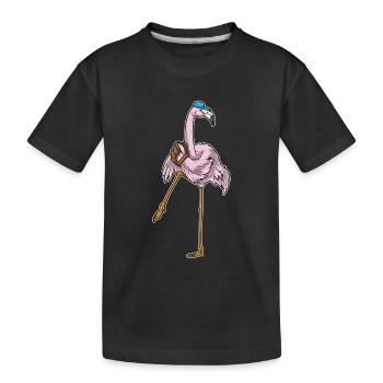 Flamingo Baseball Gant de baseball - T-shirt bio Premium Enfant - noir - Devant
