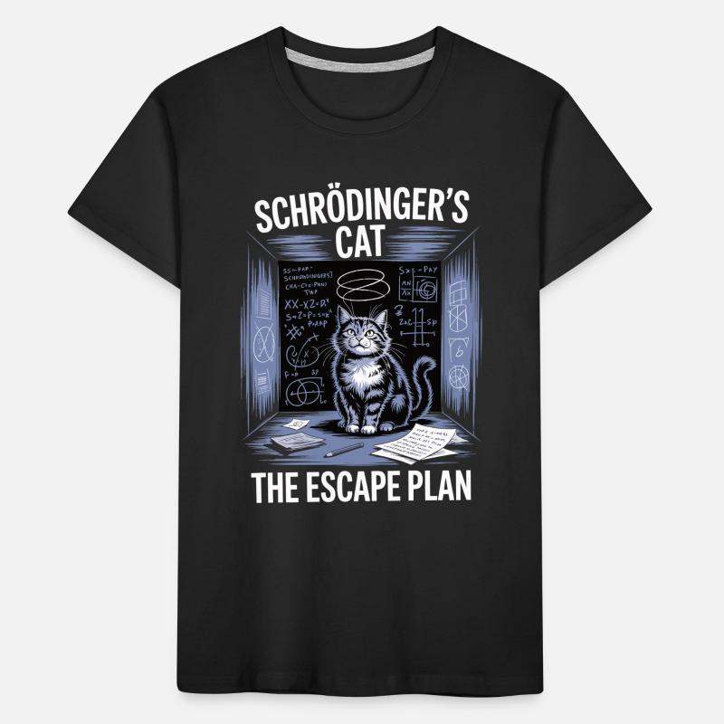 Le chat de Schrödinger – Plan d’évasion T-shirt bio Premium Enfant