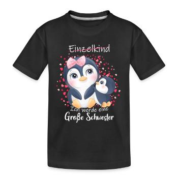 Announcing offspring I'm going to be a big sister in 2027 - Kids' Premium Organic T-Shirt - black - Front