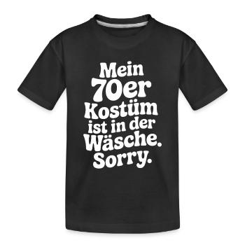 70s Costume Is In The Lingerie 70s Party 70s - Kids' Premium Organic T-Shirt - black - Front