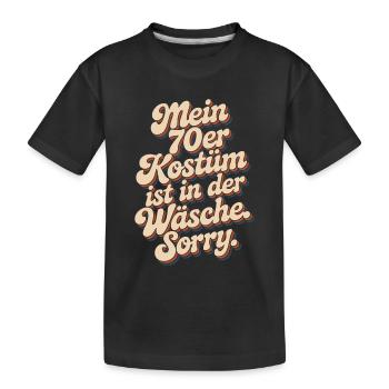 70s Costume Is In The Lingerie 70s Party 70s - Kids' Premium Organic T-Shirt - black - Front