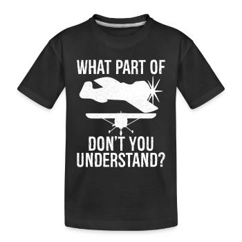 quelle partie de ne comprenez-vous pas - T-shirt bio Premium Enfant - noir - Devant