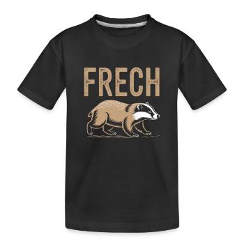 Frechdachs - Kinder Premium Bio T-Shirt - Schwarz - Vorne