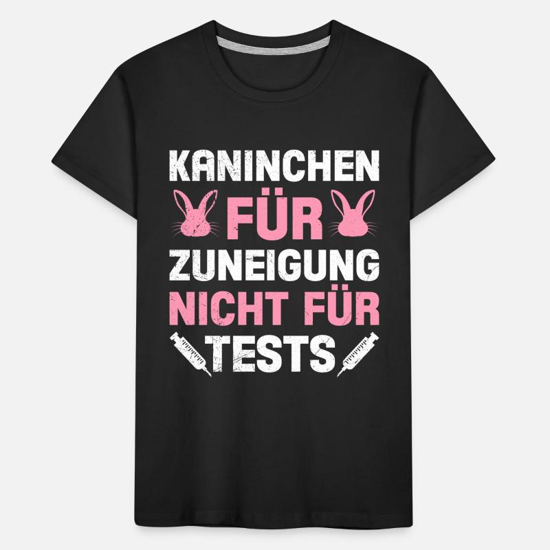 Animal Welfare RABBITS FOR AFFECTION NOT FOR TESTS Kids' Premium Organic T-Shirt