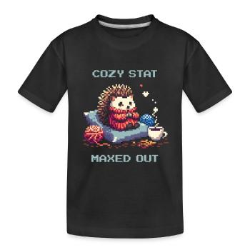 État de confort entièrement chargé - T-shirt bio Premium Enfant - noir - Devant