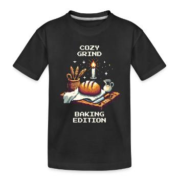 Cozy Grind | Humour sur la boulangerie - T-shirt bio Premium Enfant - noir - Devant