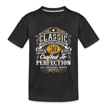 30. Geburtstag - Kinder Premium Bio T-Shirt - Schwarz - Vorne