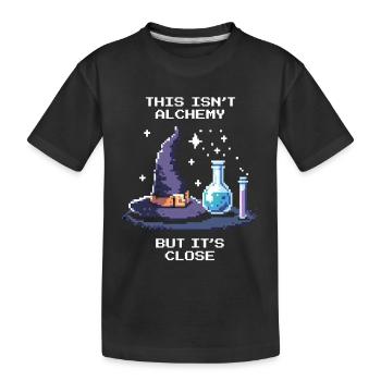 Pas d'alchimie, on y est presque | Laboratoire de chimie - T-shirt bio Premium Enfant - noir - Devant
