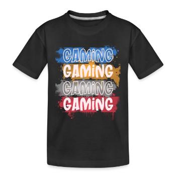 Jeu - T-shirt bio Premium Enfant - noir - Devant