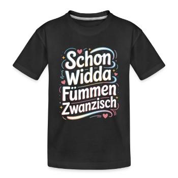 Widda Fümmen Zwanzisch fête déjà ses 50 ans - T-shirt bio Premium Enfant - noir - Devant
