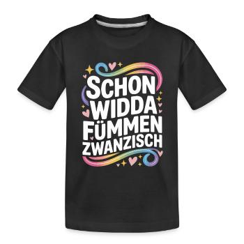 Widda Fümmen Zwanzisch fête déjà ses 50 ans - T-shirt bio Premium Enfant - noir - Devant