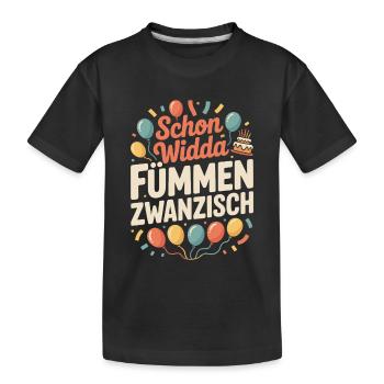 Widda Fümmen Zwanzisch fête déjà ses 50 ans - T-shirt bio Premium Enfant - noir - Devant