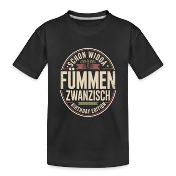 Widda Fümmen Zwanzisch fête déjà ses 50 ans - T-shirt bio Premium Enfant - noir - Devant