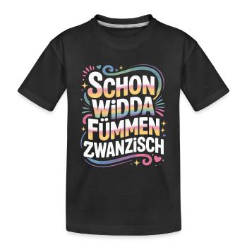 Widda Fümmen Zwanzisch fête déjà ses 50 ans - T-shirt bio Premium Enfant - noir - Devant