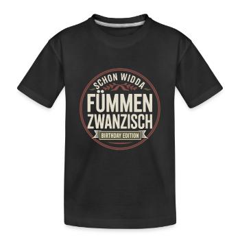 Widda Fümmen Zwanzisch fête déjà ses 50 ans - T-shirt bio Premium Enfant - noir - Devant