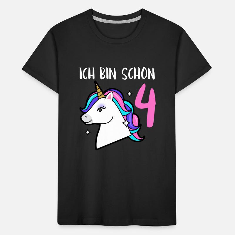 Ich bin schon 5 – Einhorn 5. Geburtstag Kinder Premium Bio T-Shirt