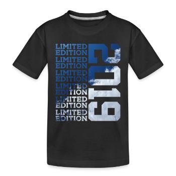 7 YEARS LIMITED EDITION 2019 7TH BIRTHDAY - Kids' Premium Organic T-Shirt - black - Front