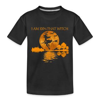 100 pour cent cette sorcière - T-shirt bio Premium Enfant - noir - Devant