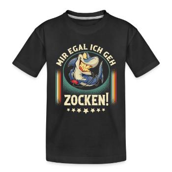 Jeu - T-shirt bio Premium Enfant - noir - Devant