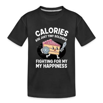 Cake Warrior Lutte pour le Bonheur - T-shirt bio Premium Enfant - noir - Devant