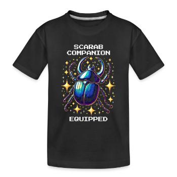 Skarabäus-Begleiter ausgerüstet | Ägypten - Kinder Premium Bio T-Shirt - Schwarz - Vorne