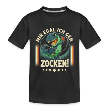 Jeu - T-shirt bio Premium Enfant - noir - Devant