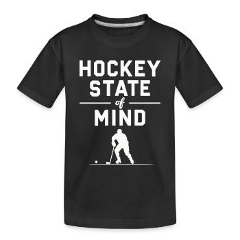 Dicton de hockey sur glaceState of Mind Fan Merchandise - T-shirt bio Premium Enfant - noir - Devant