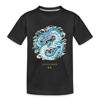 Brise céleste Dragon du vent céleste - T-shirt bio Premium Enfant - noir - Devant