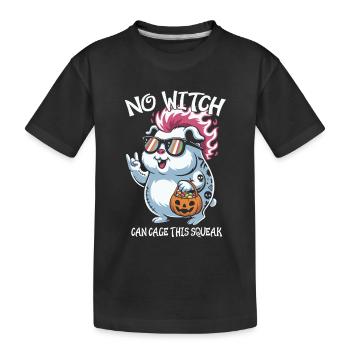 Hamster mit Sonnenbrillen Halloween Spaß - Kinder Premium Bio T-Shirt - Schwarz - Vorne