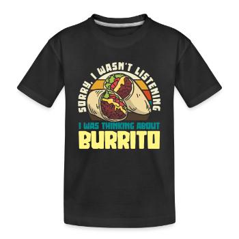 Burrito Rêveries - T-shirt bio Premium Enfant - noir - Devant