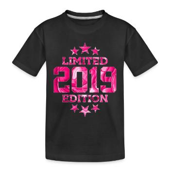 LIMITED EDITION 2019 7TH BIRTHDAY - Kids' Premium Organic T-Shirt - black - Front