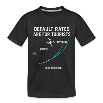 Les tarifs par défaut sont pour les touristes amateurs de drones - T-shirt bio Premium Enfant - noir - Devant