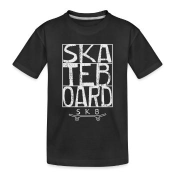 Skateboard - T-shirt bio Premium Enfant - noir - Devant
