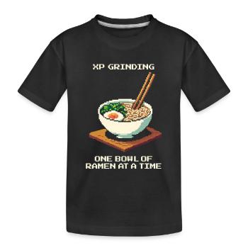 XP-Grind mit Ramen | Japan Foodie Tokio - Kinder Premium Bio T-Shirt - Schwarz - Vorne