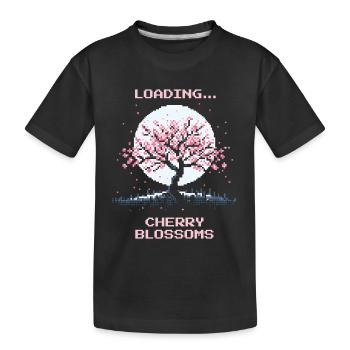 Lädt: Kirschblüten | Sakura Saison Japan - Kinder Premium Bio T-Shirt - Schwarz - Vorne