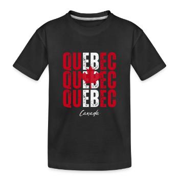 Québec Canada, j’adore le Québec - T-shirt bio Premium Enfant - noir - Devant