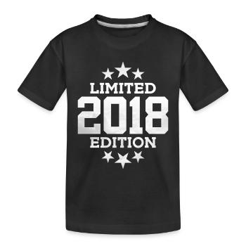 LIMITED EDITION 2018 8TH BIRTHDAY - Kids' Premium Organic T-Shirt - black - Front