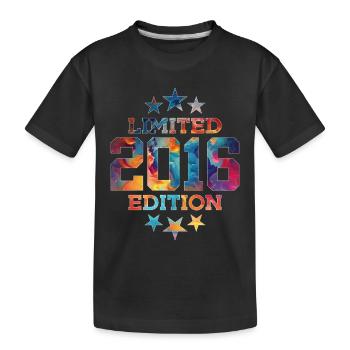 LIMITED EDITION 2016 10TH BIRTHDAY - Kids' Premium Organic T-Shirt - black - Front