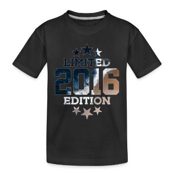 LIMITED EDITION 2016 10TH BIRTHDAY - Kids' Premium Organic T-Shirt - black - Front