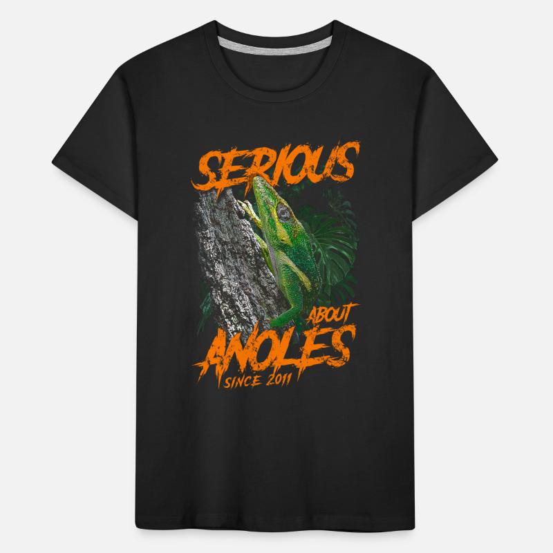 Ernsthaft über Kubanischer Ritter Anolis seit 2011 Kinder Premium Bio T-Shirt