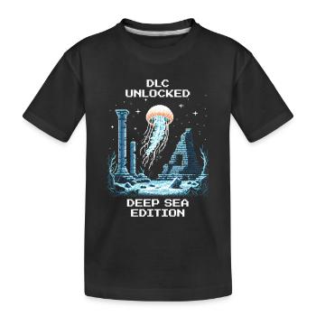 DLC freigeschaltet: Tiefsee-Edition | Quallen - Kinder Premium Bio T-Shirt - Schwarz - Vorne