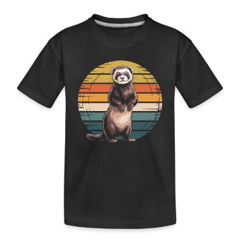 Furet - T-shirt bio Premium Enfant - noir - Devant